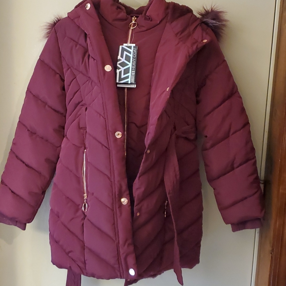 NWT Justice Winter Coat